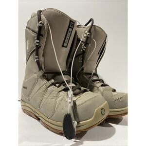 Burton Snowboard MOTO Boots Men's Size 9 US Beige Brown Taupe